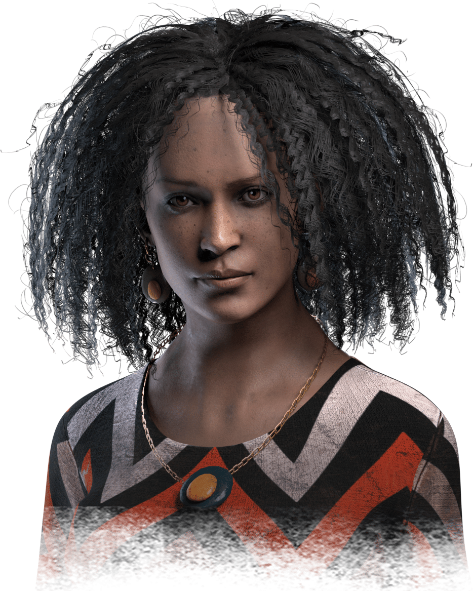 Élodie Rakoto Dead by Daylight fighter artwork