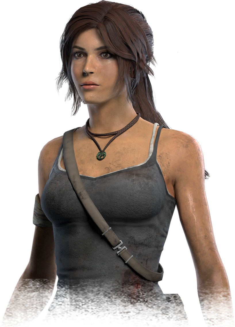 Lara Croft Dead by Daylight fighter artwork