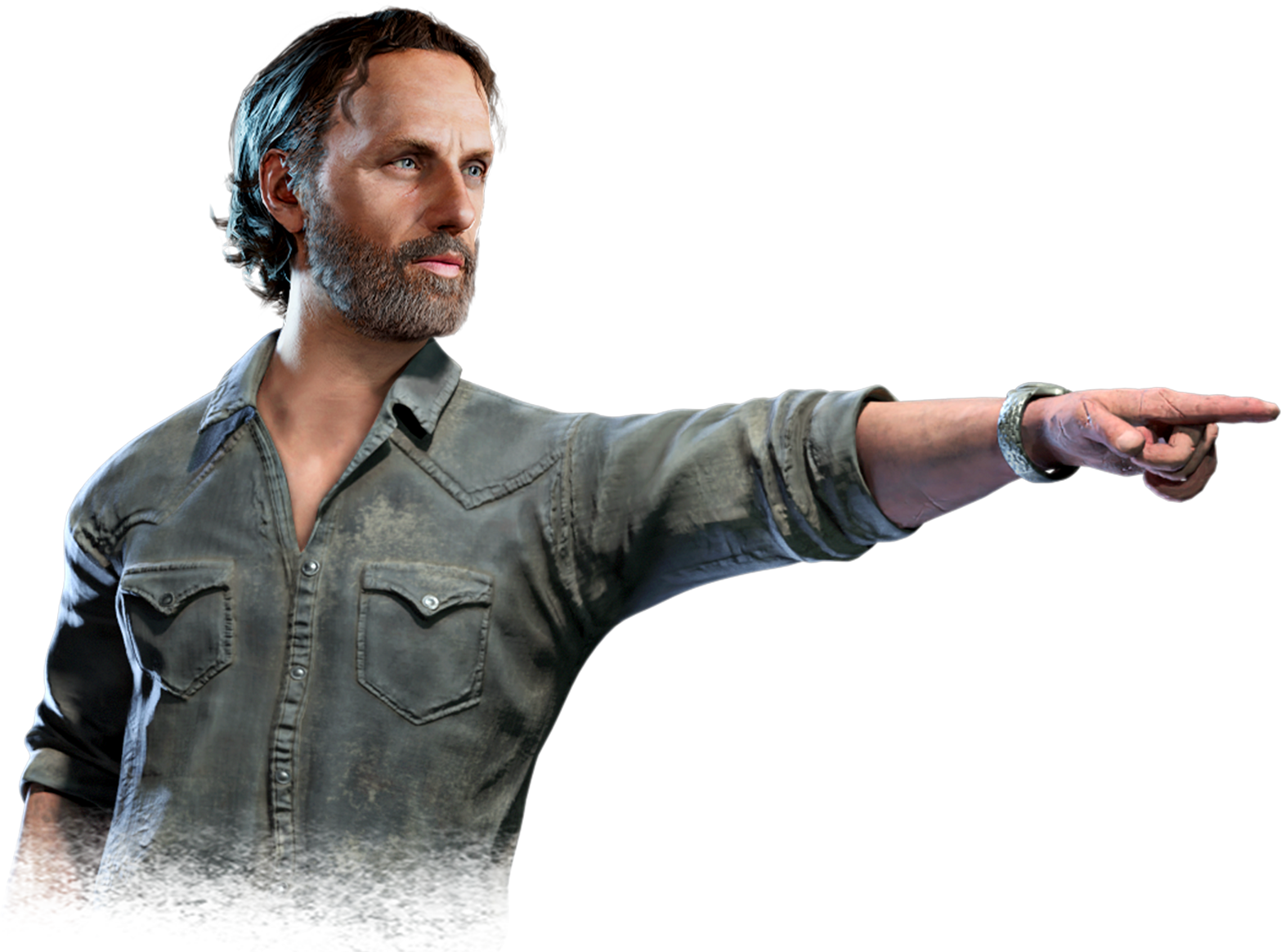 Rick Grimes Dead by Daylight fighter artwork