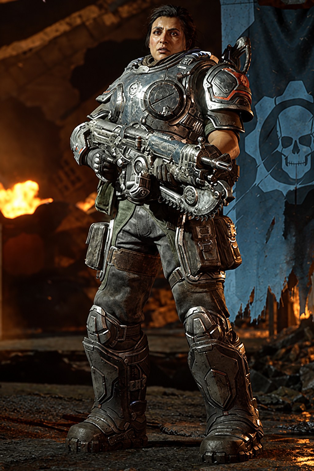 Akila Grey Gears of War: E-Day character artwork