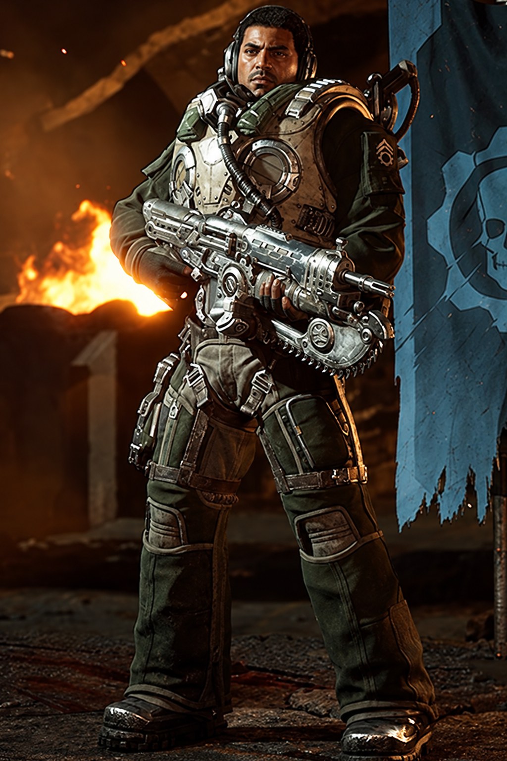 Daan Riggs Gears of War: E-Day character artwork