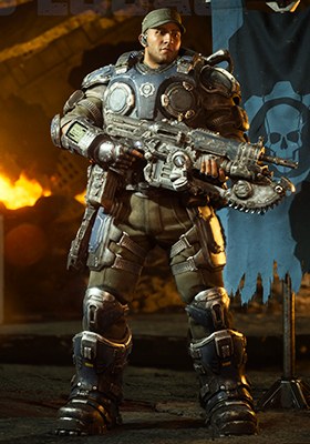 Lucas Reyes Gears of War: E-Day character artwork