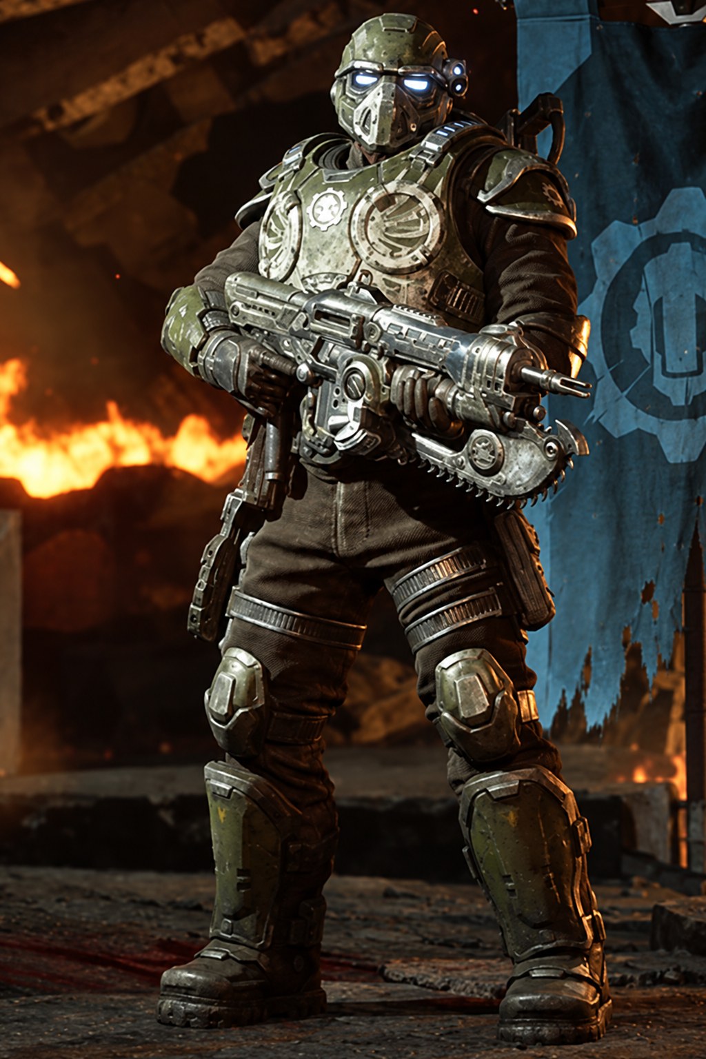 Manu Kemara Gears of War: E-Day character artwork