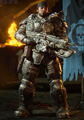 Marcus Fenix Gears of War: E-Day character artwork