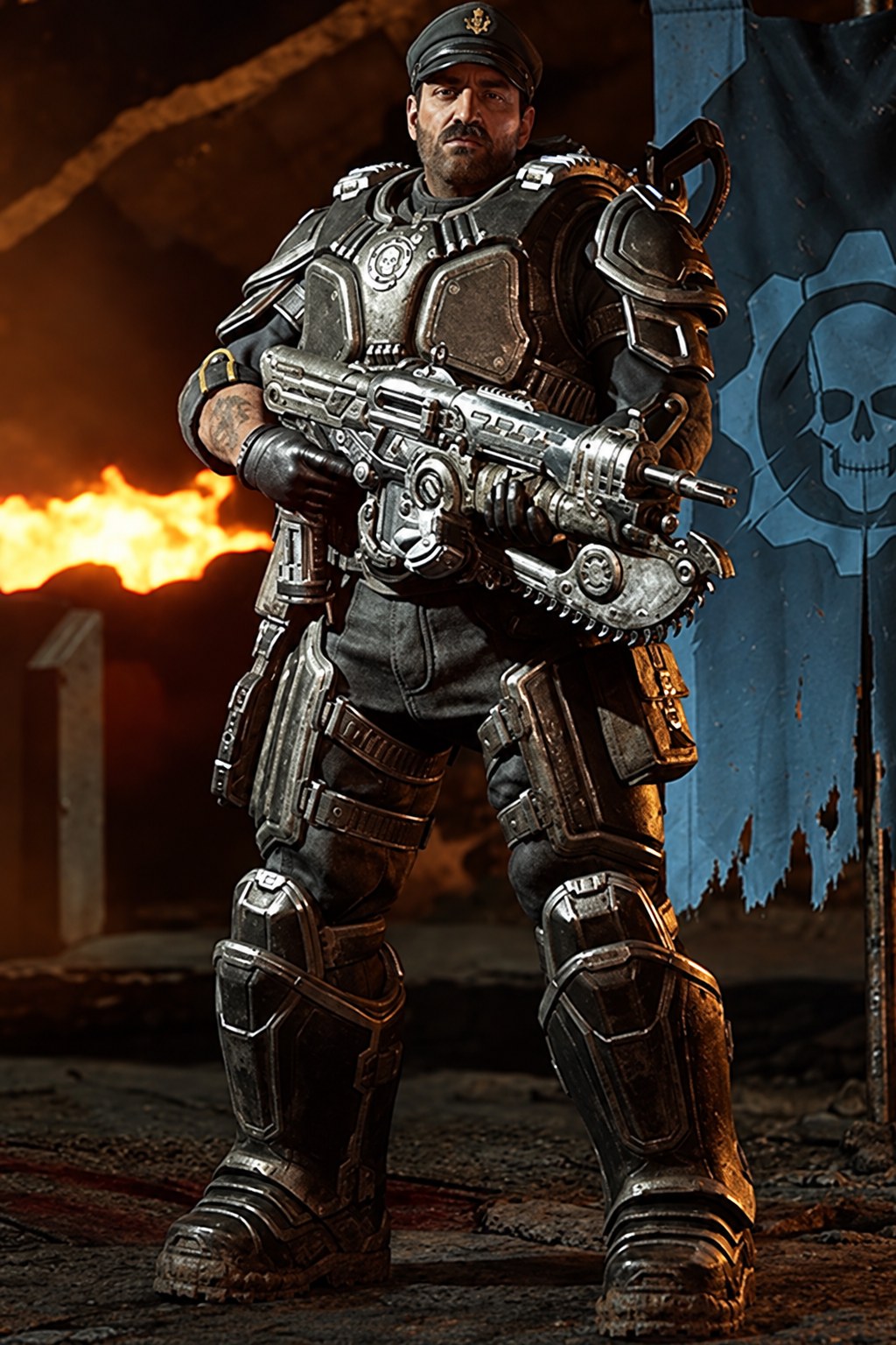 Quentin Michaelson Gears of War: E-Day character artwork