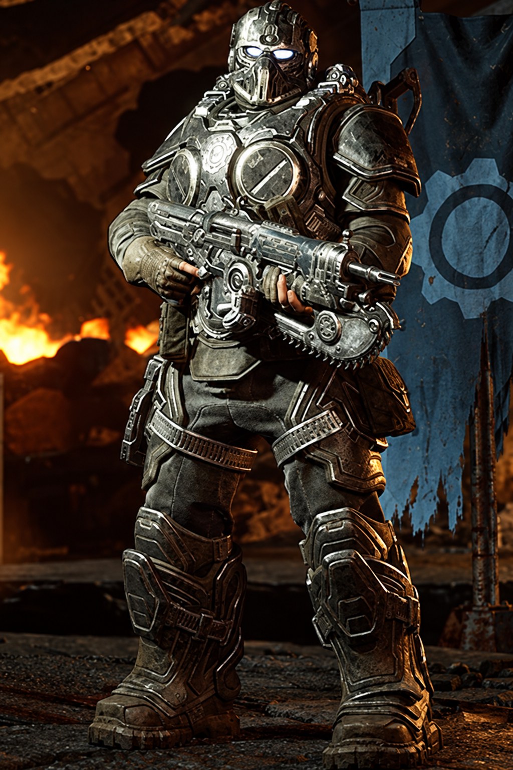 Zee Gears of War: E-Day character artwork