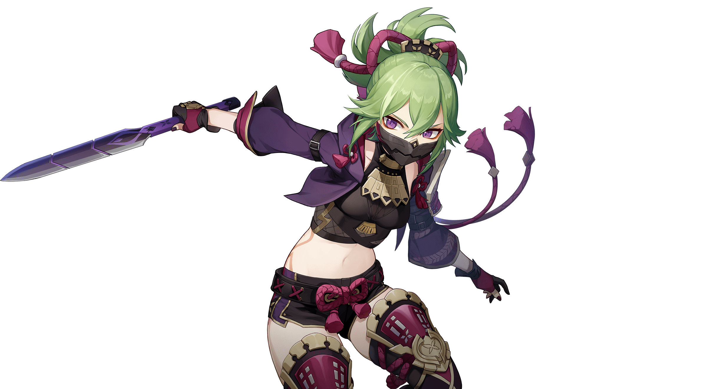 Kuki Shinobu Genshin Impact character artwork
