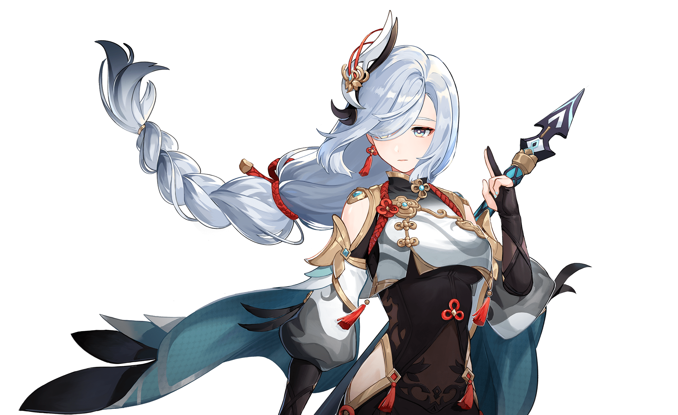 Shenhe Genshin Impact character artwork