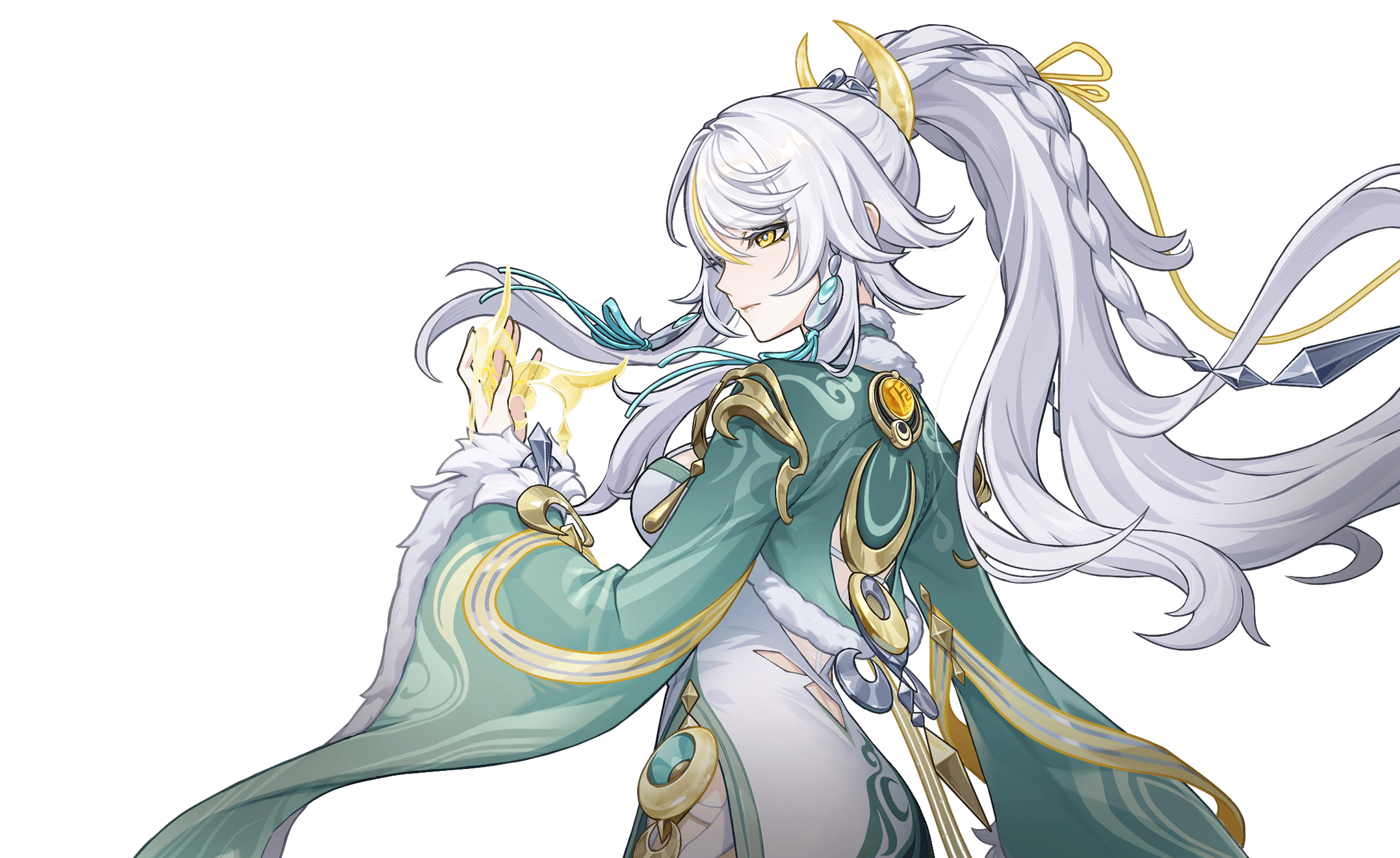 Zibai Genshin Impact character artwork